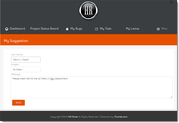 HR Panel Suggestion
